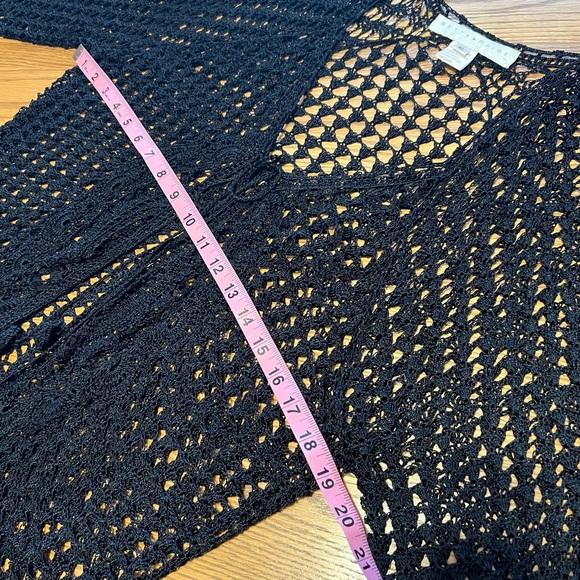 Vintage Bettie Page Black Crochet Shrug Cardigan 🖤 - Picture 11 of 14